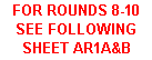 Text Box: FOR ROUNDS 8-10 SEE FOLLOWING SHEET AR1A&B